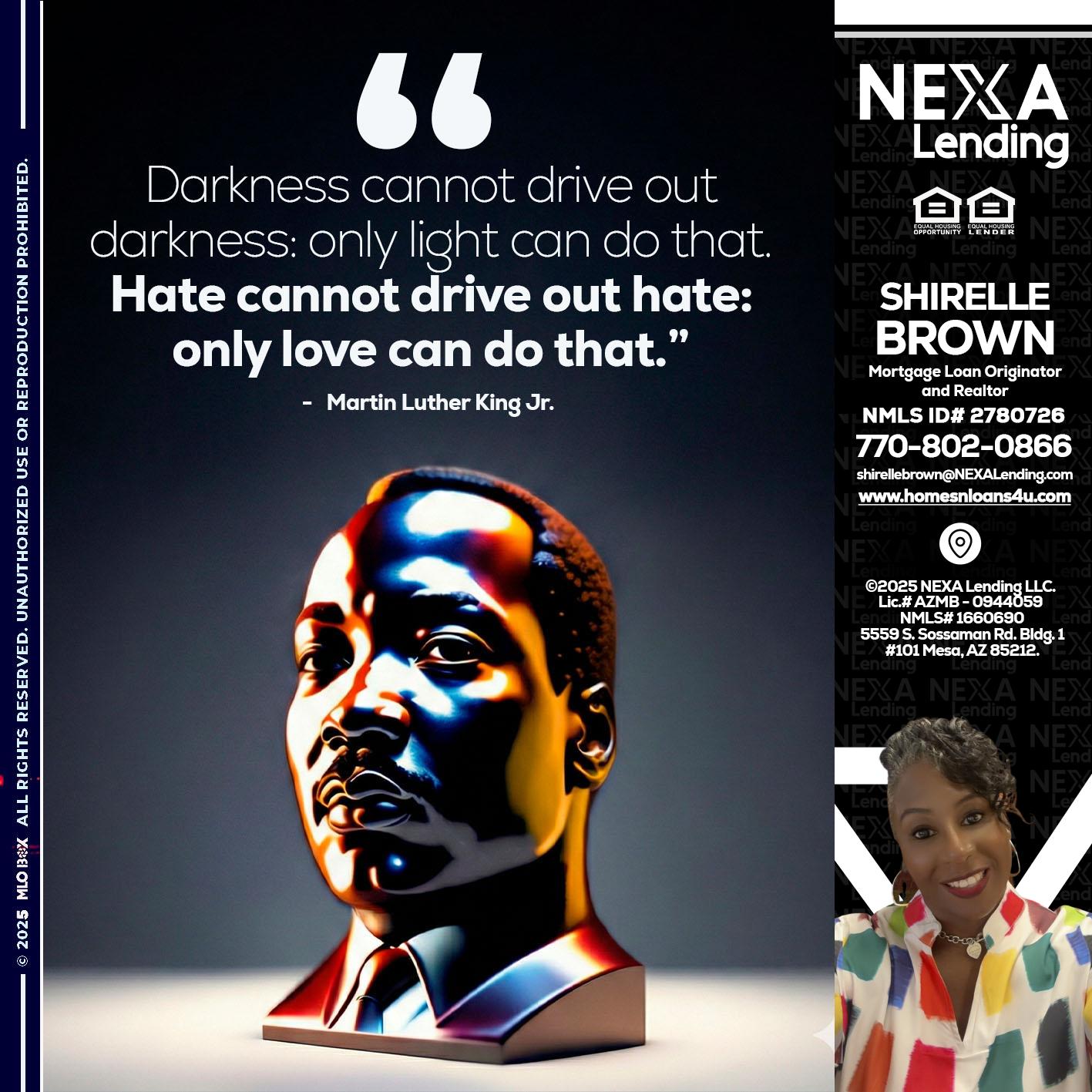 MLK 2026 - Shirelle Brown -Mortgage Loan Originator and Realtor