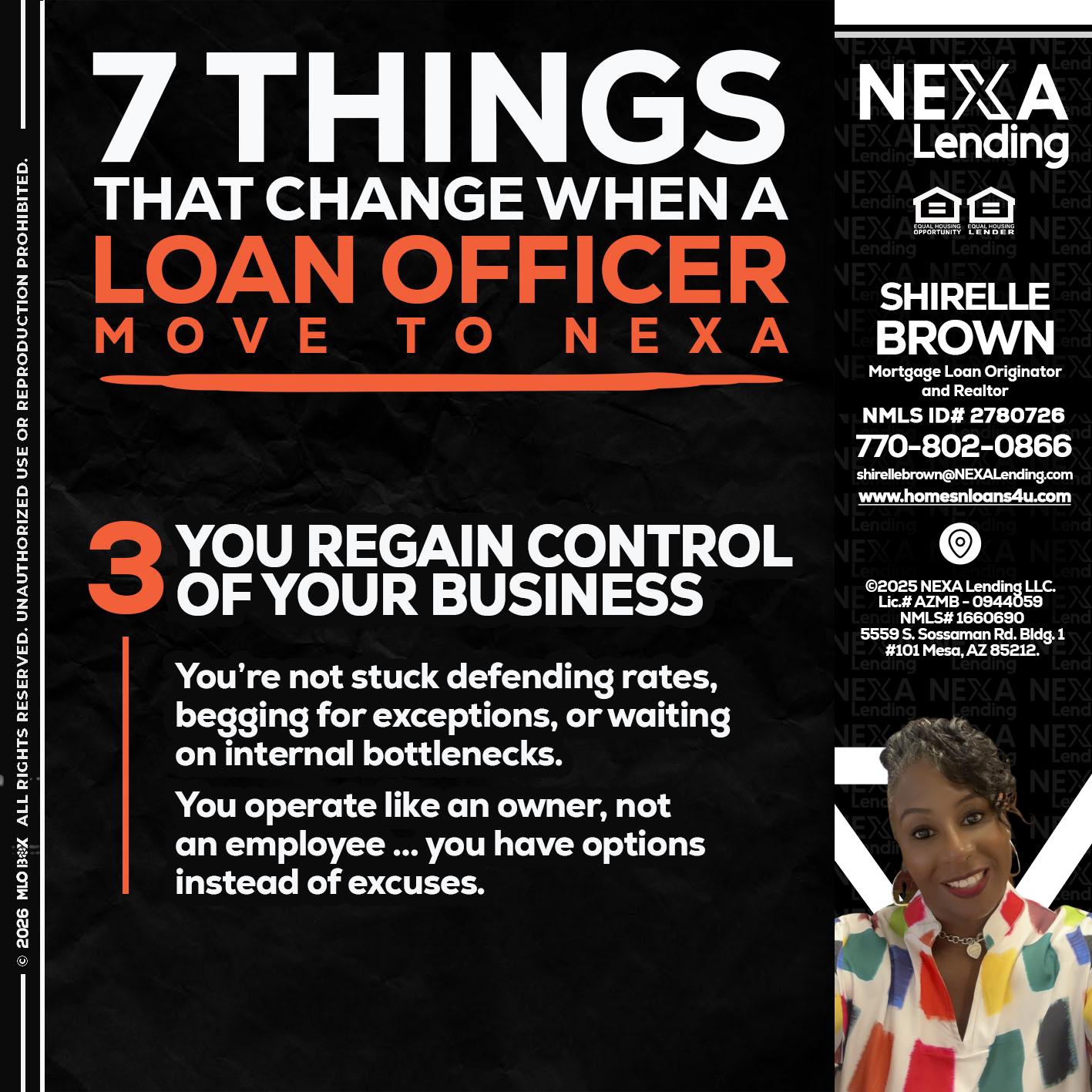 7 things (3) - Shirelle Brown -Mortgage Loan Originator and Realtor