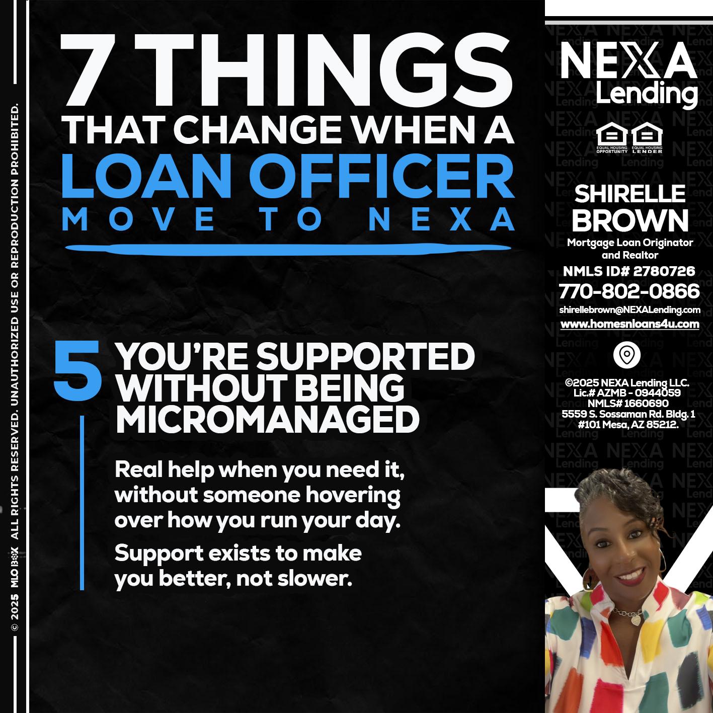 7 THINGS (5) - Shirelle Brown -Mortgage Loan Originator and Realtor