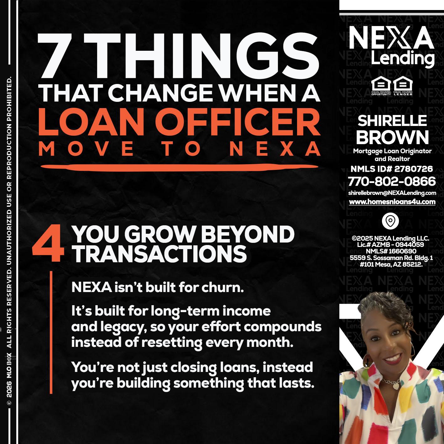 7 THINGS (4) - Shirelle Brown -Mortgage Loan Originator and Realtor