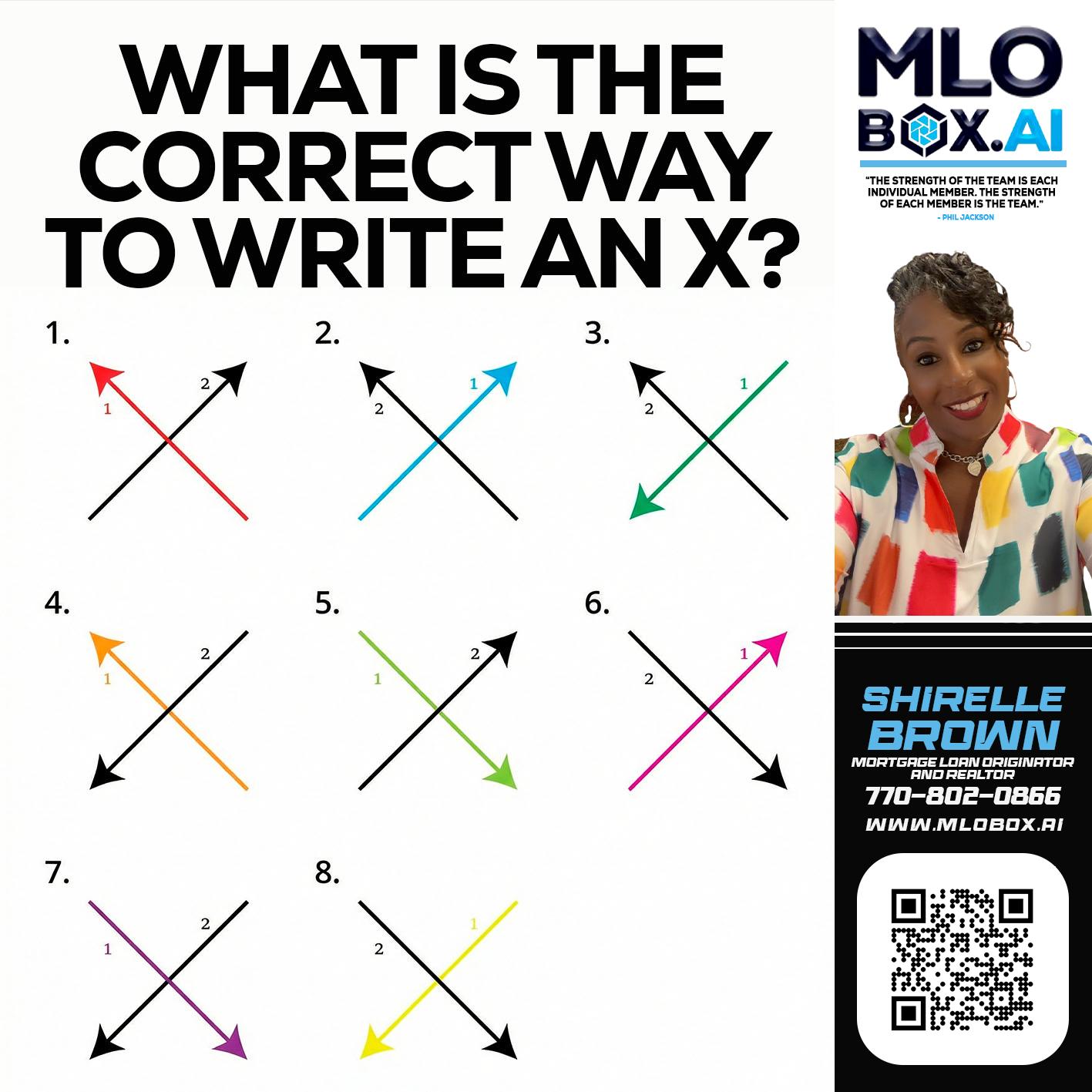 WHAT IS THE CORRECT WAY - Shirelle Brown -Mortgage Loan Originator and Realtor
