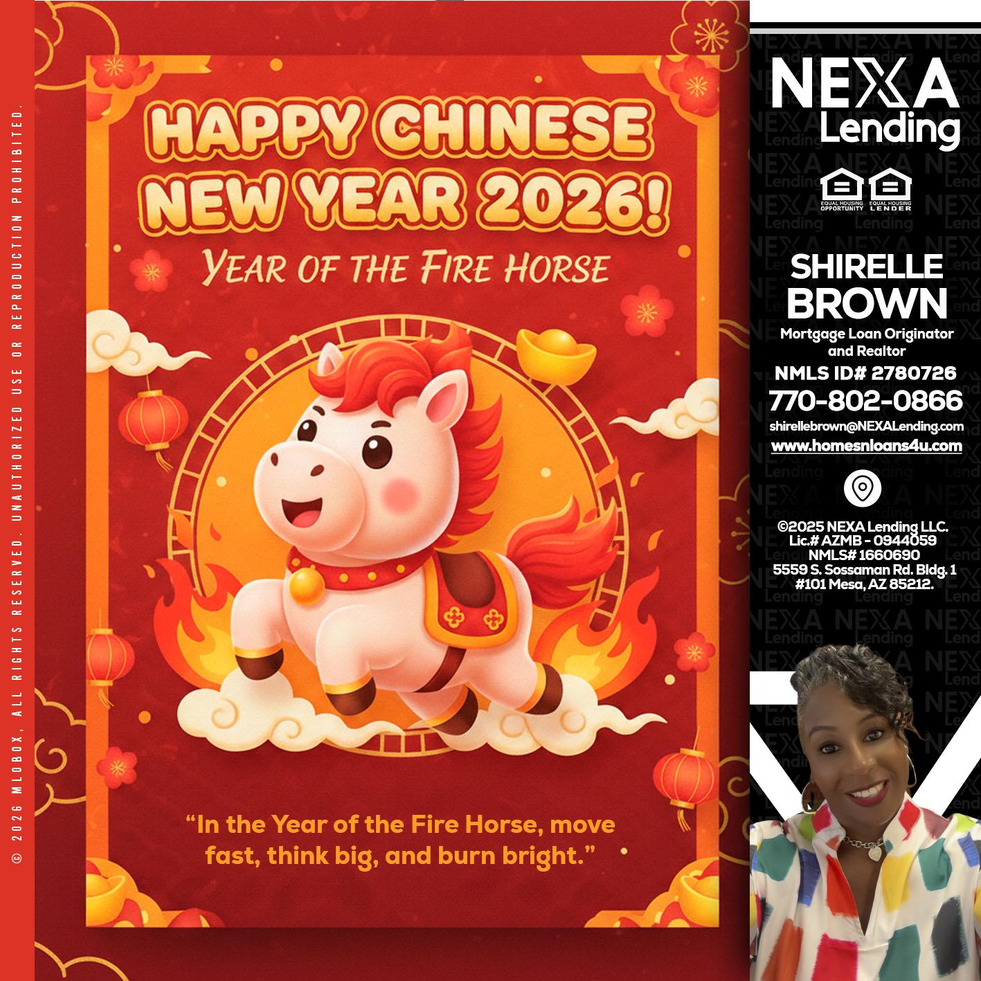 happy Chinese new year - Shirelle Brown -Mortgage Loan Originator and Realtor