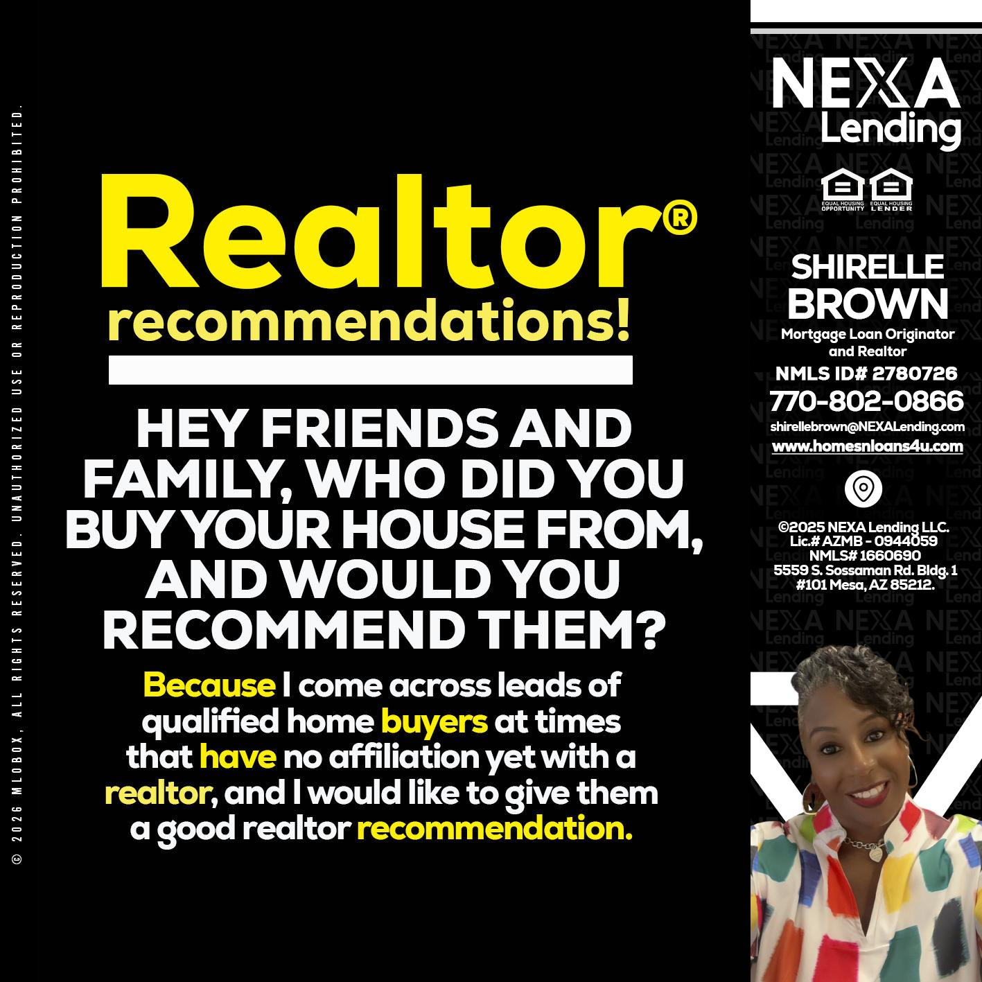 REALTOR - Shirelle Brown -Mortgage Loan Originator and Realtor