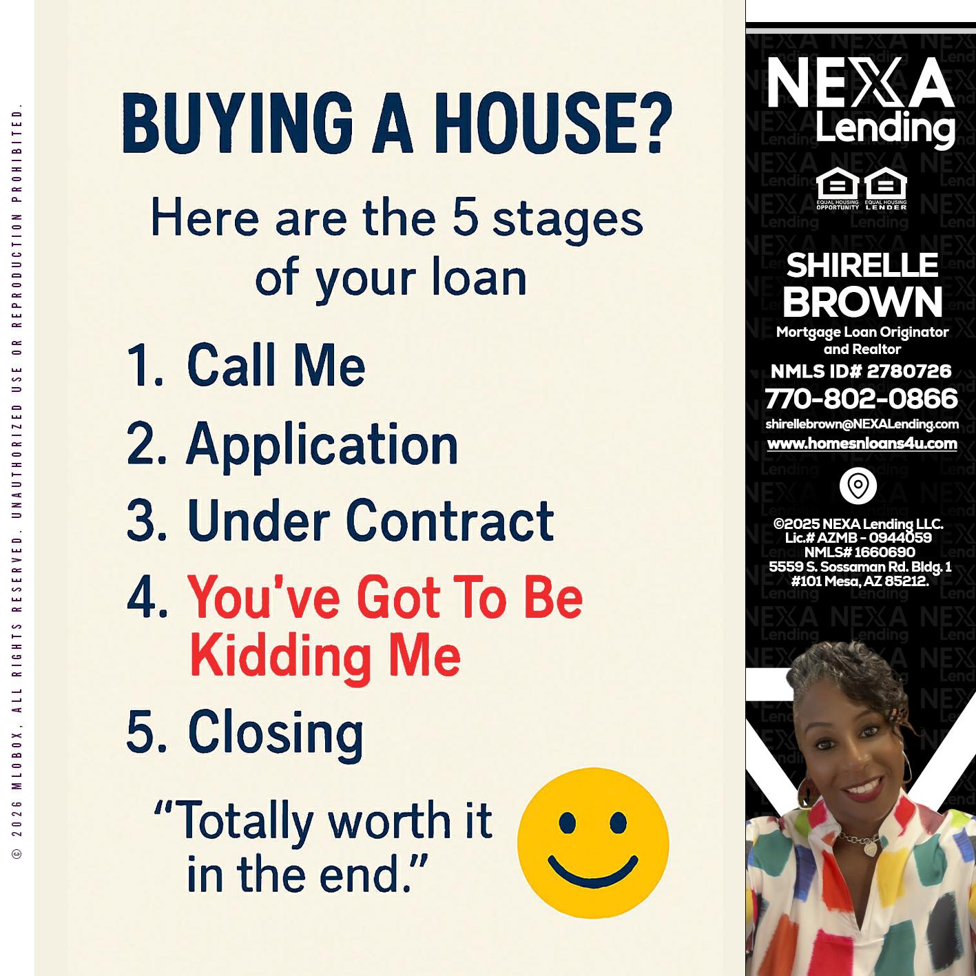 BUYING A HOUSE - Shirelle Brown -Mortgage Loan Originator and Realtor