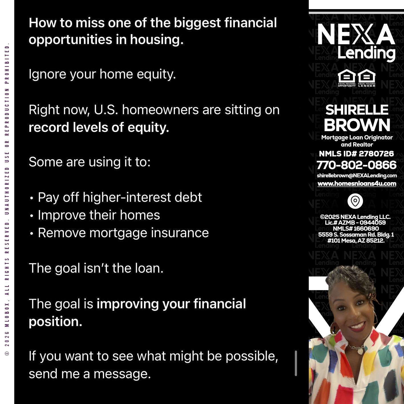 how to miss - Shirelle Brown -Mortgage Loan Originator and Realtor