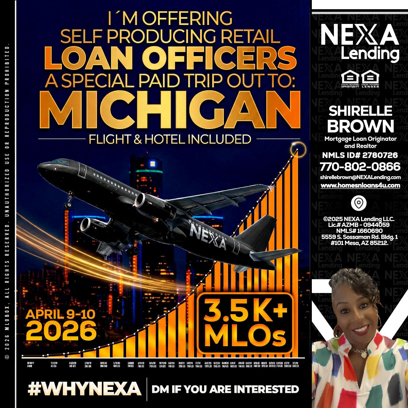 3.5K - Shirelle Brown -Mortgage Loan Originator and Realtor