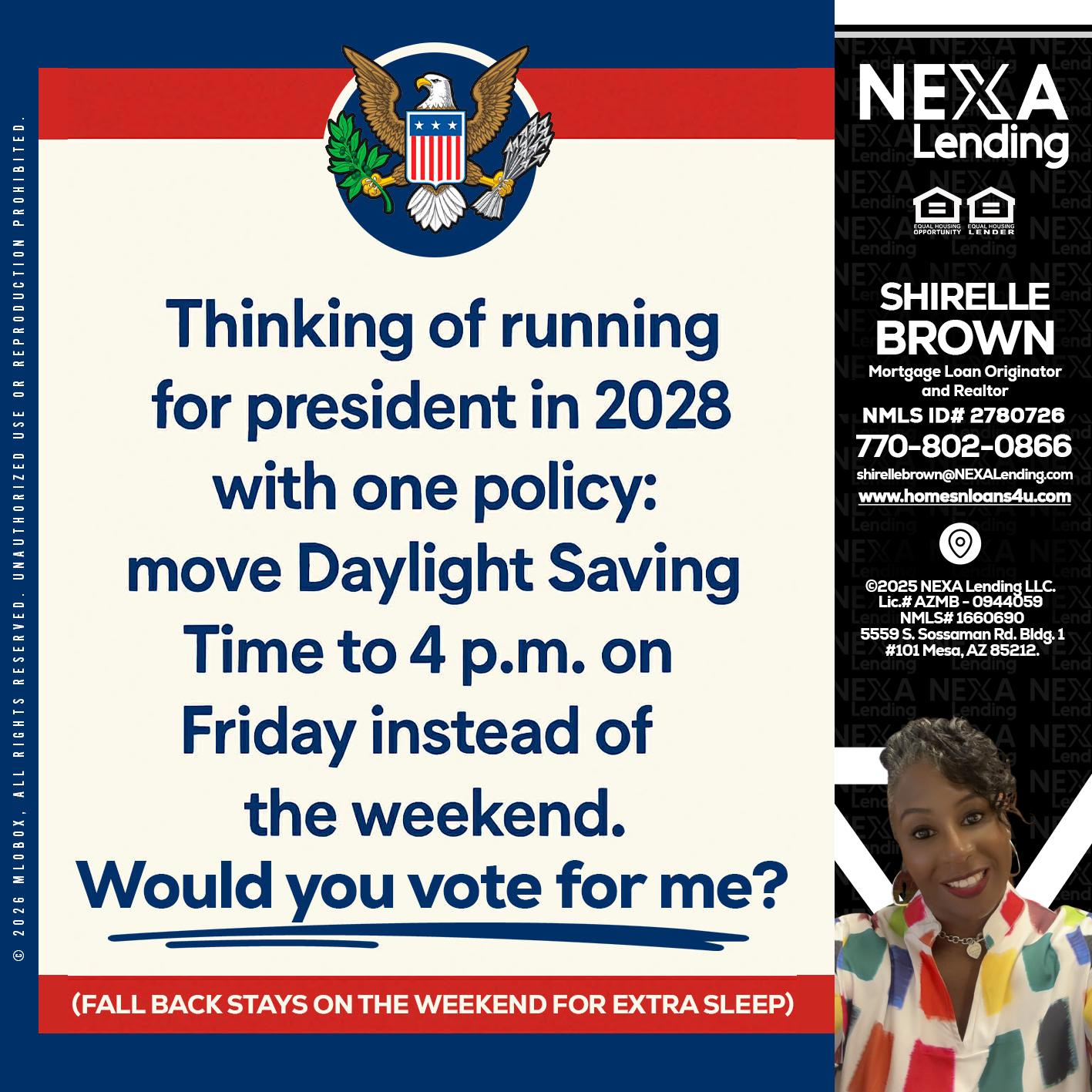 THINKING OF RUNING - Shirelle Brown -Mortgage Loan Originator and Realtor