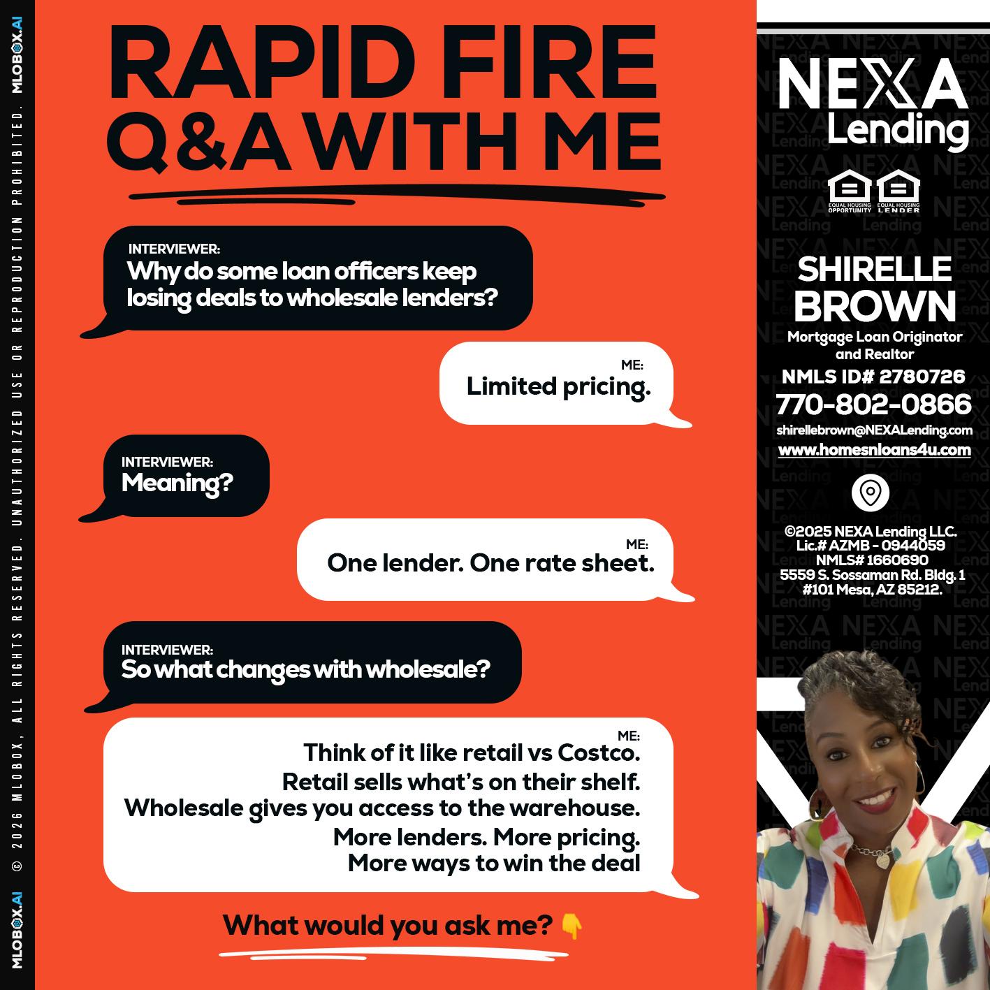 Q&A - Shirelle Brown -Mortgage Loan Originator and Realtor