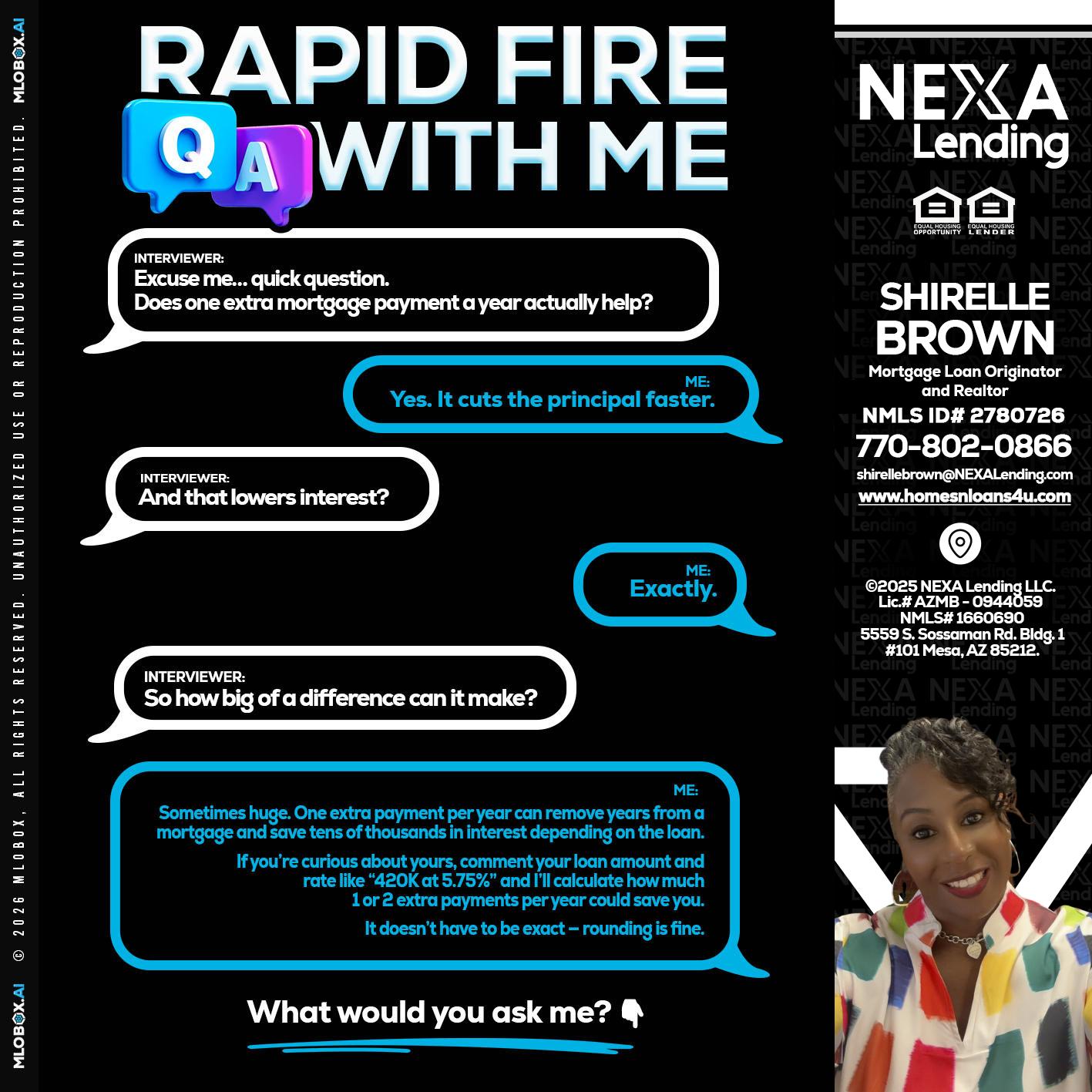 RAPID Q&A - Shirelle Brown -Mortgage Loan Originator and Realtor