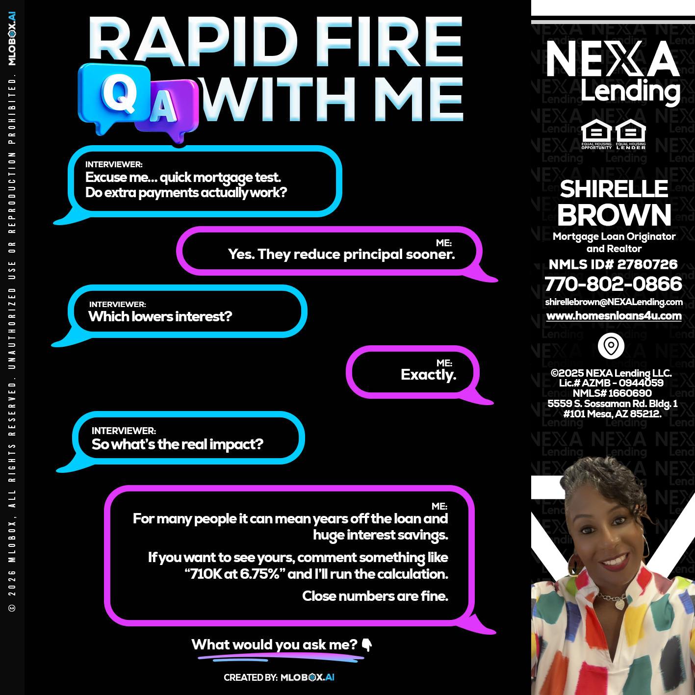 RAPID QA - Shirelle Brown -Mortgage Loan Originator and Realtor