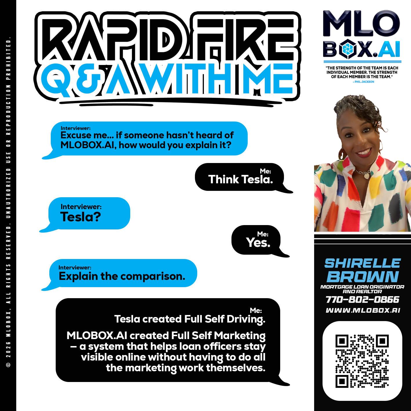 RAPID FIRE Q&A - Shirelle Brown -Mortgage Loan Originator and Realtor