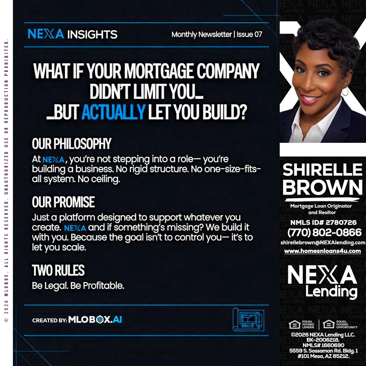 NEXA INSIGHTS - Shirelle Brown -Mortgage Loan Originator and Realtor
