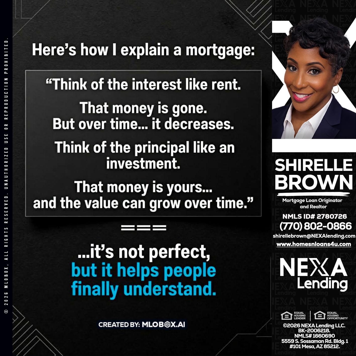 HERES NOW - Shirelle Brown -Mortgage Loan Originator and Realtor