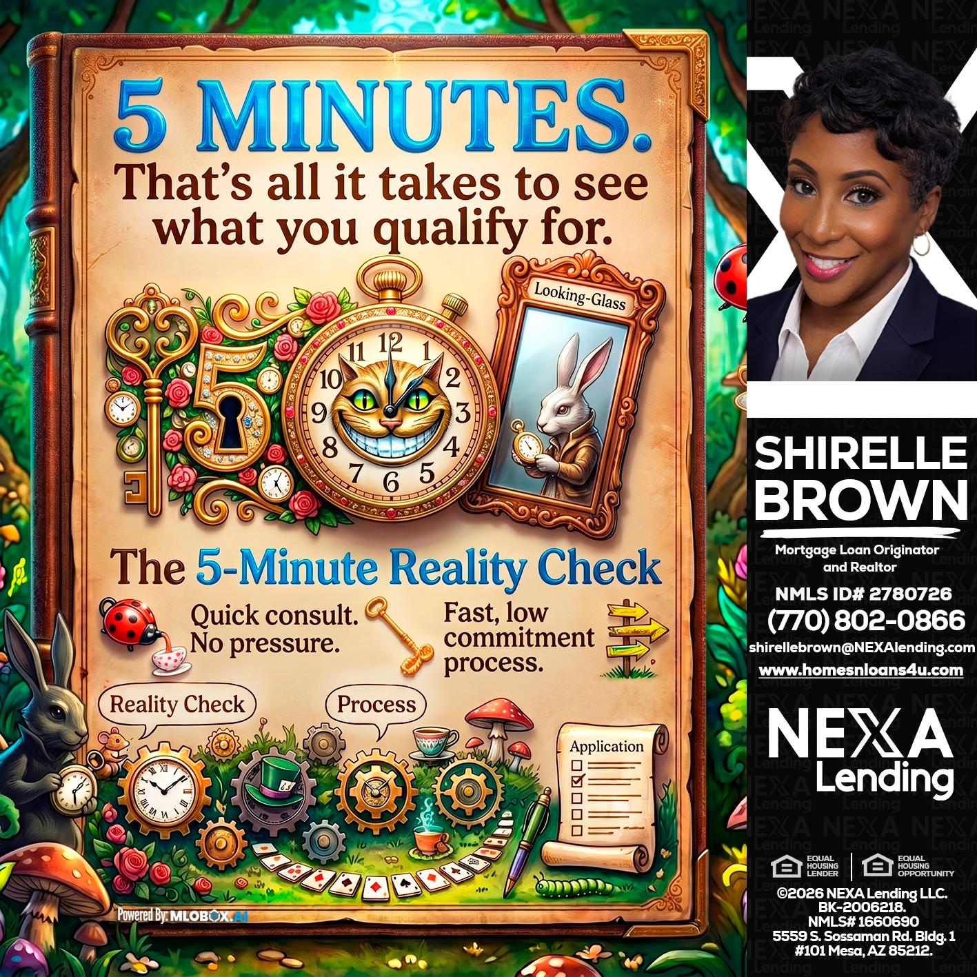 Reality Check! - Shirelle Brown -Mortgage Loan Originator and Realtor