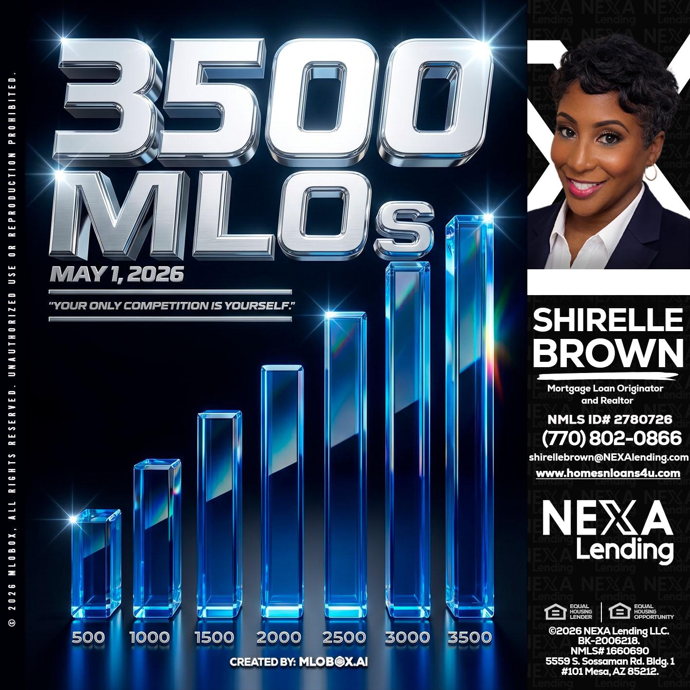 3500 MLOs - Shirelle Brown -Mortgage Loan Originator and Realtor