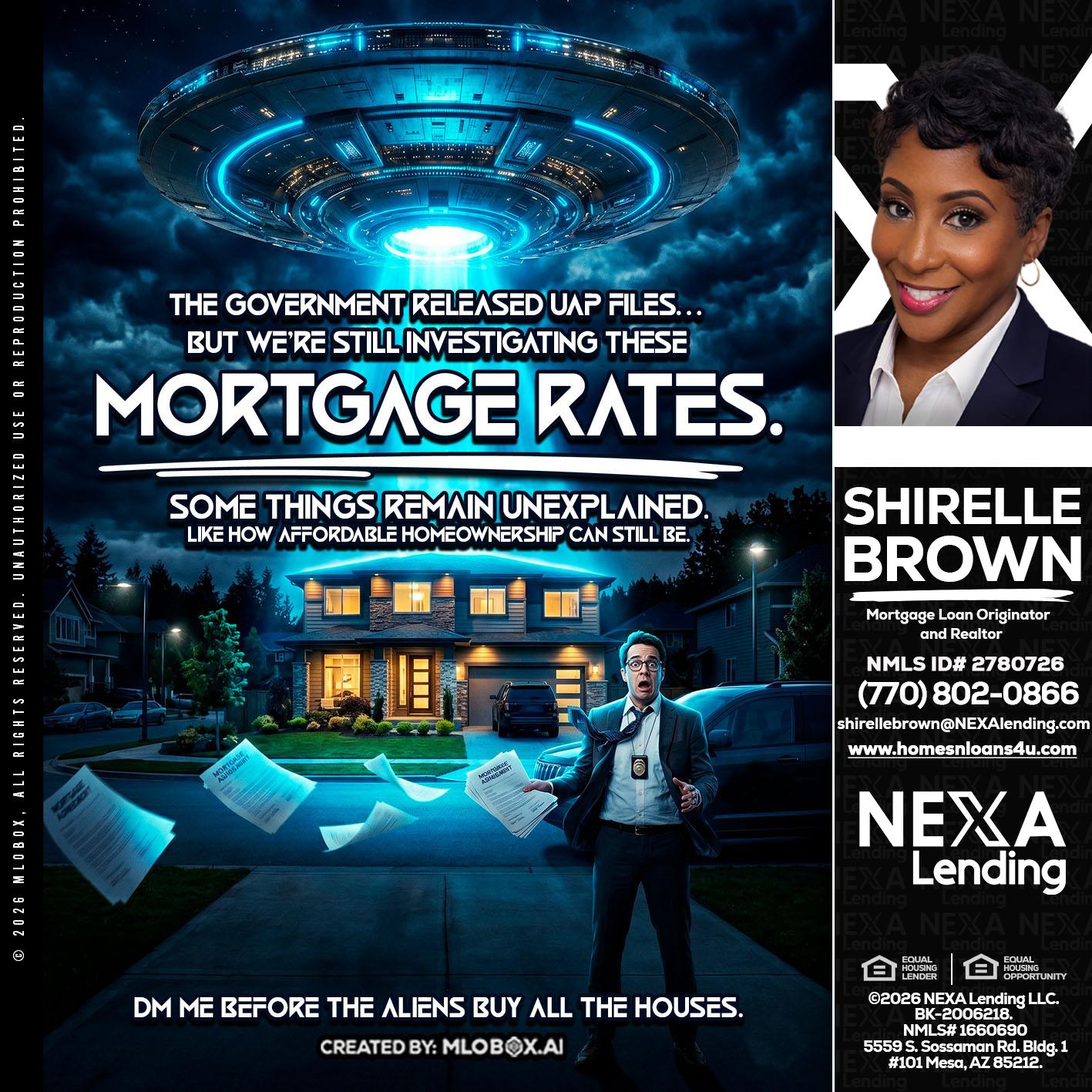 MORTGAGE RATES - Shirelle Brown -Mortgage Loan Originator and Realtor